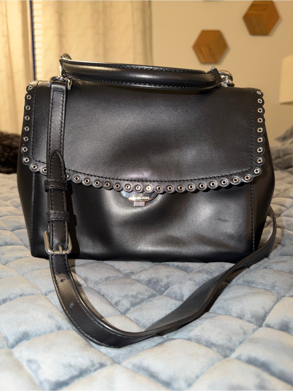 Michael Kors Ava Top Handle Cross Body Satchel - Picture 5 of 8